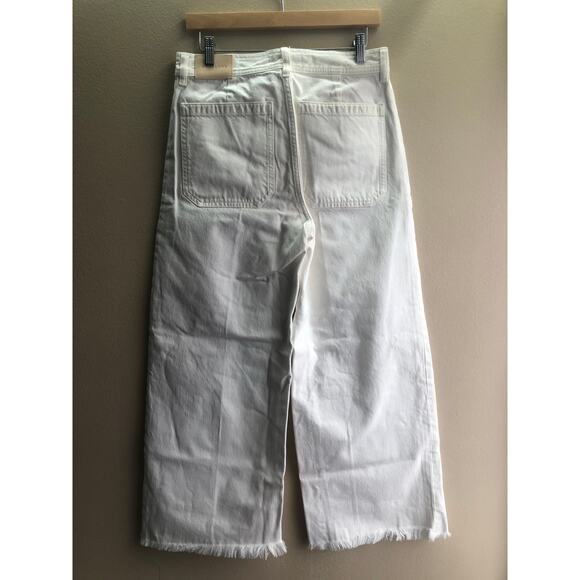 New Everlane The Mariner Cropped Jean White Size 29 Women - Picture 9 of 13